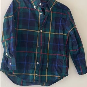 Multicolor plaid polo
